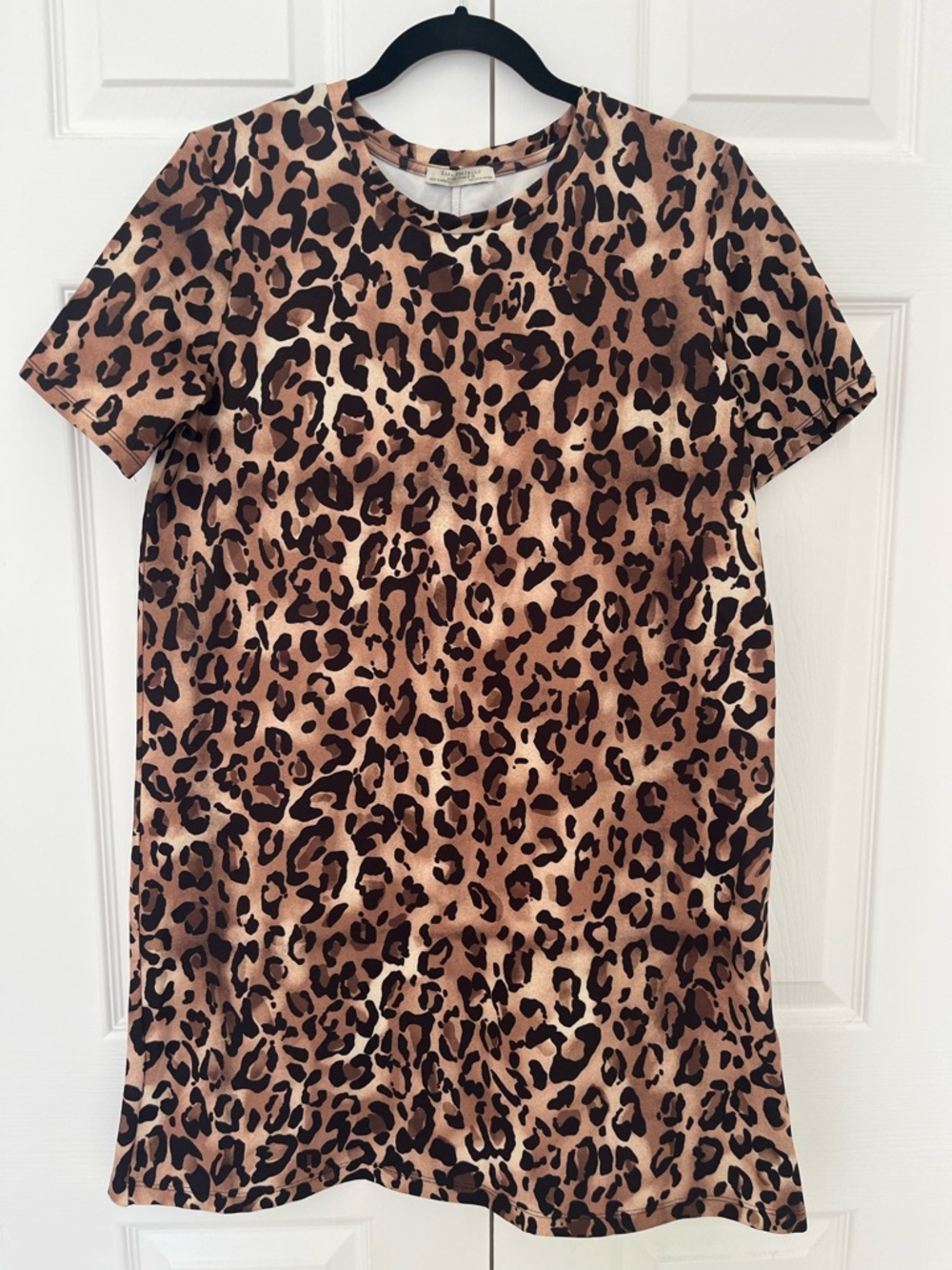 Zara Trafaluc Leopard Print Dress - Brown/Black